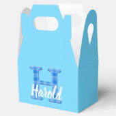 Botenname Benutzerdefinierter Karierter Buchstabe Geschenkschachtel (Geöffnet)