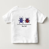 Boter, kaas en kevertjes. Pixelart Kleinkind T-shirt (Rückseite)