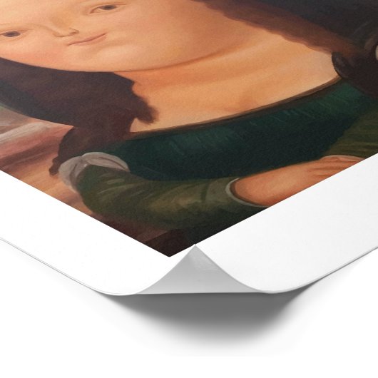 Botero - Mona Lisa Poster (Ecke)