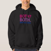 BOTH IS GOOD   Bisexual Pride Message LGBTQ Flag A Hoodie (Vorderseite)