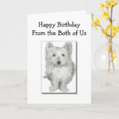 Both of Us - Birthday Card Karte (Gelbe Blume)