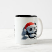Both Side 3D Christmas Wird Merry Christmas Mug Zweifarbige Tasse (VorderseiteRechts)