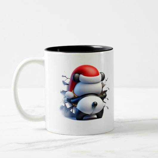 Both Side 3D Christmas Wird Merry Christmas Mug Zweifarbige Tasse (Links)