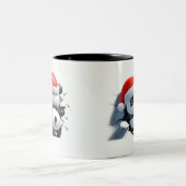 Both Side 3D Christmas Wird Merry Christmas Mug Zweifarbige Tasse (Mittel)