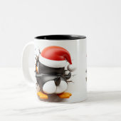 Both Side 3D Christmas Wird Merry Christmas Mug Zweifarbige Tasse (Vorderseite Links)