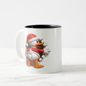 Both Side 3D Christmas Wird Merry Christmas Mug Zweifarbige Tasse (Vorderseite Links)
