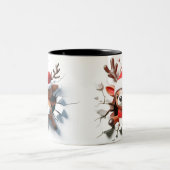 Both Side 3D Christmas Wird Merry Christmas Mug Zweifarbige Tasse (Mittel)