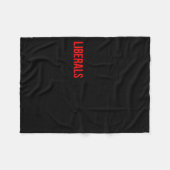 (both Side) Don't Make Fun Of Liberals Without Me Fleecedecke (Vorderseite (Horizontal))