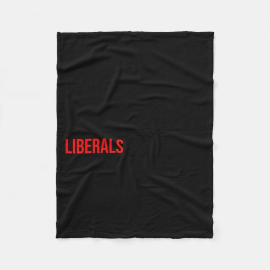(both Side) Don't Make Fun Of Liberals Without Me Fleecedecke (Vorderseite)