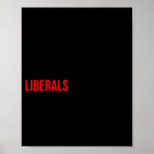 (both Side) Don't Make Fun Of Liberals Without Me Poster (Vorne)