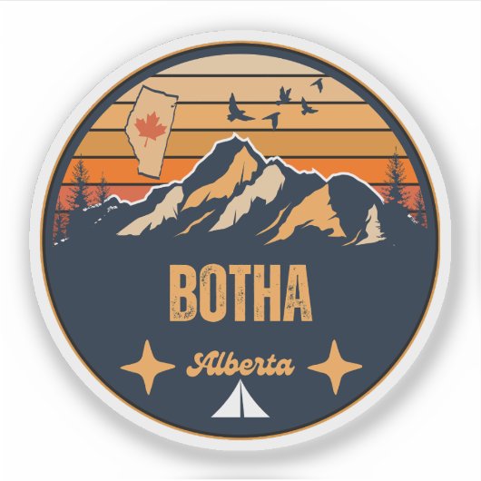 Botha, Alberta Aufkleber (Vorderseite)