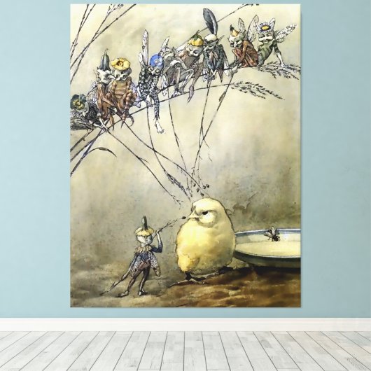 "Bother the Gnat" von A Duncan Carse Leinwanddruck (Insitu (Holzboden))