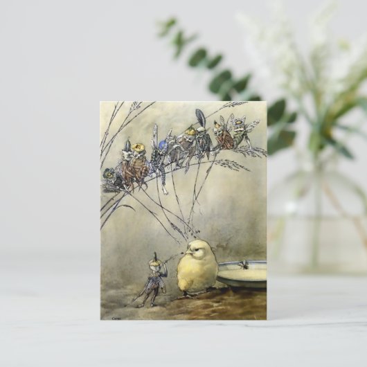 "Bother the Gnat" von A Duncan Carse Postkarte (Stehend Vorderseite)