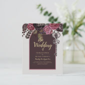 BOTHIC ROSE Burgund Hochzeit im Herbst (Stehend Vorderseite)