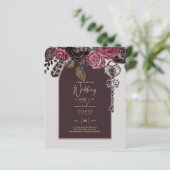 BOTHIC ROSE Burgund Hochzeit im Herbst (Stehend Vorderseite)
