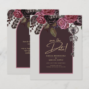 BOTHIC ROSE Burgund Hochzeit im Herbst