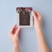 BOTHIC ROSE Burgund Hochzeit im Herbst Flyer (Gruppe)