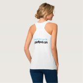 #BothSidesDont - Bella+Leinwand Flowy Racerback Tank Top (Rückseite Vollansicht)