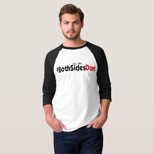 #BothSidesDont - grundlegender 3/4 Hülseraglan-T - T-Shirt (Vorne ganz)