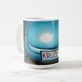 Botoms Up BLUE Kruzen Klassikwagen breit Kaffeetasse (Vorderseite Links)