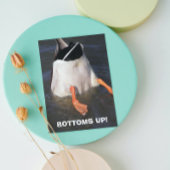 Botoms Up Dunking Duck Funny Birthday Karte