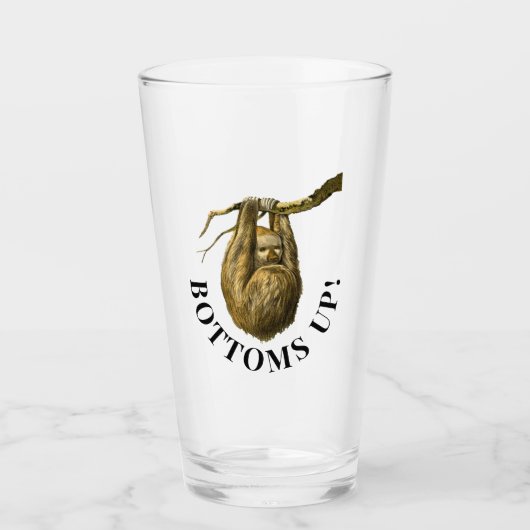 "Botoms Up"-Fliege Glas (Vorderseite)