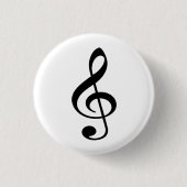 Bóton (Button) Clave de Sol Preta Button (Vorderseite)