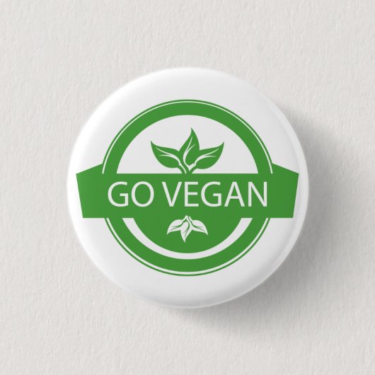Boton Go Vegan Button (Vorderseite)