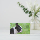 Boton Terrier Visitenkarten Visitenkarte (Stehend Vorderseite)