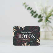Botox Aftercare Business Card Gold Rose Visitenkarte (Stehend Vorderseite)