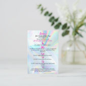 Botox Aftercare Imitate Holograph Instruction Visitenkarte (Stehend Vorderseite)