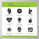 Botox Aftercare Instruction Poster (Vorne)