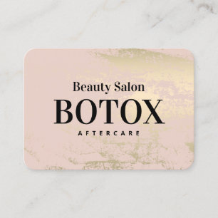 Botox Aftercare Instructions Business Card Visitenkarte