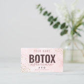 Botox Aftercare-Karte Visitenkarte (Stehend Vorderseite)