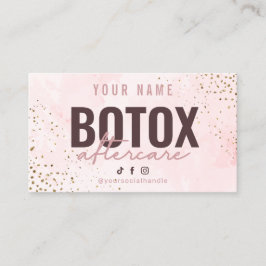 Botox Aftercare-Karte Visitenkarte