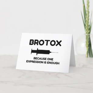 Botox Ausdruck Feiertagskarte