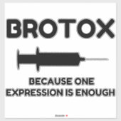 Botox Expression Aufkleber (Blatt)