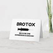 Botox Expression Feiertagskarte (Vorderseite)