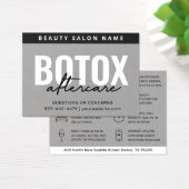 Botox Filler Injektionskarte nach der Behandlung (Schreibtisch)