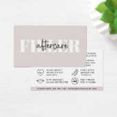 Botox Filler Injektionskarte nach der Behandlung (Schreibtisch)