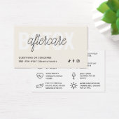 Botox Filler Injektionskarte nach der Behandlung (Schreibtisch)