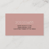 Botox Fillers Plastic Surgery  Visitenkarte (Rückseite)