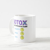 BOTOX Gesichtsausdruck Kaffeetasse (Vorderseite Links)