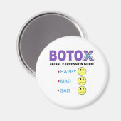 BOTOX Gesichtsausdruck Magnet (Vorderseite/Rückseite)