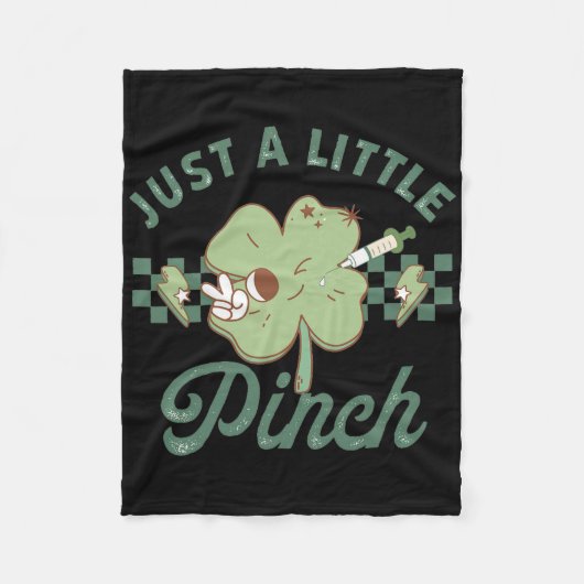 Botox-Händler St Patricks Day Ästhetik Krankenschw Fleecedecke (Vorderseite)
