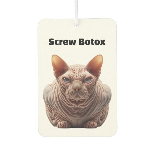 Botox Humor Autolufterfrischer (Vorderseite)