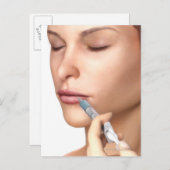 Botox Injektionen Postkarte (Vorne/Hinten)