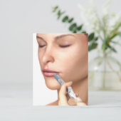 Botox Injektionen Postkarte (Stehend Vorderseite)