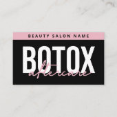 Botox Lip Filler Anleitung Bearbeitbar Aftercare B Visitenkarte (Vorderseite)