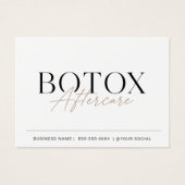 Botox-Nachbehandlung Beige Minimal Einfach Med Spa (Vorderseite)